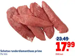 Makro Schotse runderdiamanthaas prime aanbieding