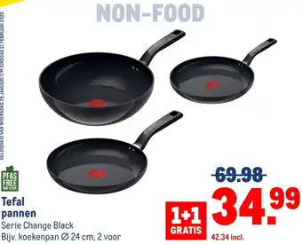 Makro Tefal pannen aanbieding