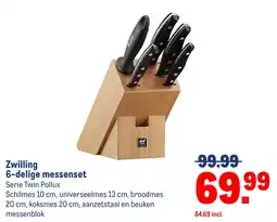 Makro Zwilling 6-delige messenset aanbieding