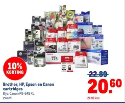 Makro Brother, HP, Epson en Canon cartridges aanbieding