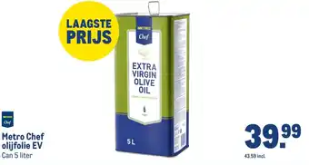 Makro Metro Chef olijfolie EV aanbieding