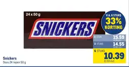 Makro Snickers aanbieding