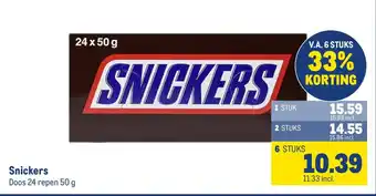 Makro Snickers aanbieding