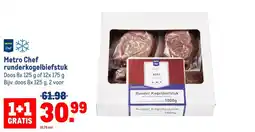 Makro Metro Chef runderkogelbiefstuk aanbieding