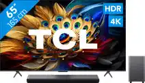 Coolblue TCL QLED 65C61B (2024) + soundbar aanbieding