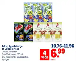 Makro Taksi, Appelsientje of DubbelFrisss aanbieding