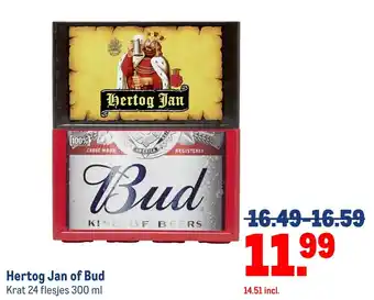 Makro Hertog Jan of Bud aanbieding