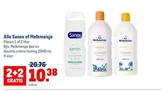 Makro Alle Sanex of Melkmeisje aanbieding