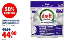 Makro Dreft Professional vaatwastabletten aanbieding