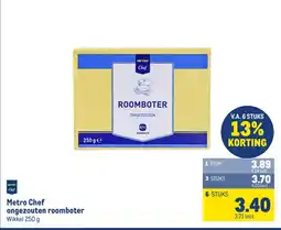 Makro Metro Chef ongezouten roomboter aanbieding