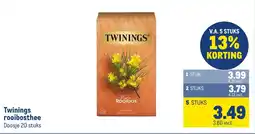 Makro Twinings rooibosthee aanbieding