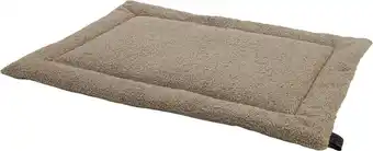 Intratuin Overseas Petlife benchkussen Teddy taupe 60 x 45 x 2 cm aanbieding