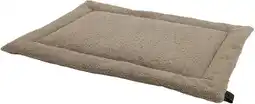 Intratuin Overseas Petlife benchkussen Teddy taupe 75 x 55 x 2 cm aanbieding