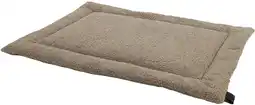 Intratuin Overseas Petlife benchkussen Teddy taupe 50 x 35 x 2 cm aanbieding