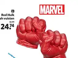 Intertoys Red Hulk Smash vuisten aanbieding