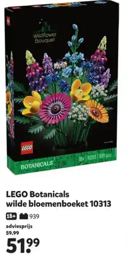 Intertoys LEGO Botanicals wilde bloemenboeket 10313 aanbieding