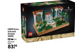 Intertoys LEGO Icons tuin met fontein 10359 aanbieding