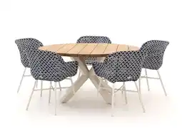 Kees Smit Hartman Delphine/Stephanie ø150cm dining tuinset 6-delig aanbieding