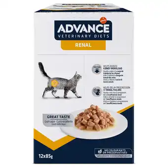 Zooplus 12x85g Advance Veterinary Diets Feline Renal Katten Natvoer aanbieding