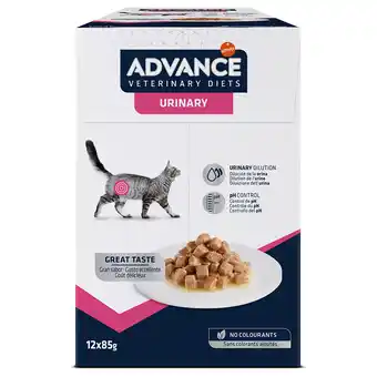 Zooplus 12x85g Advance Veterinary Diets Feline Urinary Katten Natvoer aanbieding