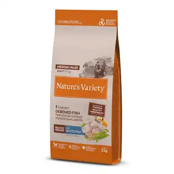 Zooplus Nature's Variety Healthy Grains Medium/Maxi Adult Witvis - 12 kg aanbieding