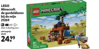 Intertoys LEGO Minecraft de gordeldieren bij de mijn 21269 aanbieding