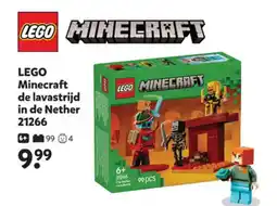 Intertoys LEGO Minecraft de lavastrijd in de Nether 21266 aanbieding