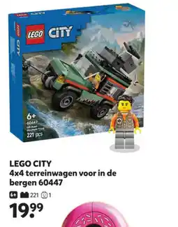 Intertoys LEGO CITY 4x4 terreinwagen voor in de bergen 60447 aanbieding