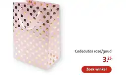 Bruna Cadeautas roze/goud aanbieding