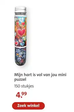 Bruna Mijn hart is vol van jou mini puzzel aanbieding