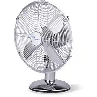 Bol.com Lifetime Air Ventilator - Ø30 Cm - Retro - 3 Snelheden - Kantelbaar - Zwenkfunctie - Chroom aanbieding