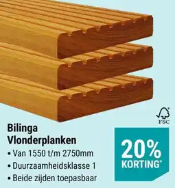 Pontmeyer Bilinga Vlonderplanken aanbieding