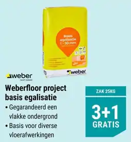 Pontmeyer Weberfloor project basis egalisatie aanbieding