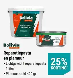 Pontmeyer Bolivia Reparatiepasta en plamuur aanbieding