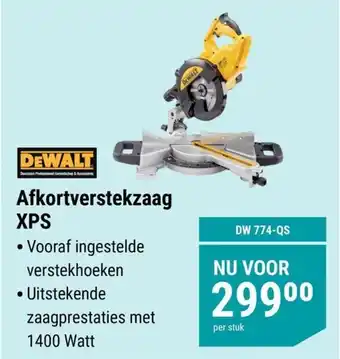 Pontmeyer Dewalt Afkortverstekzaag XPS aanbieding