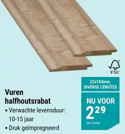 Pontmeyer Vuren halfhoutsrabat aanbieding