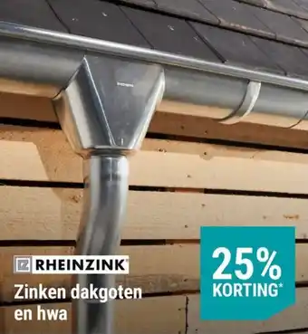 Pontmeyer Rheinzink Zinken dakgoten en hwa aanbieding