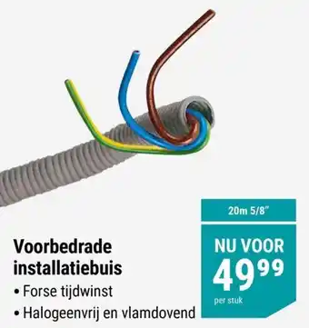 Pontmeyer Voorbedrade installatiebuis aanbieding