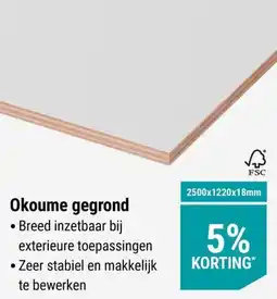 Pontmeyer Okoume gegrond aanbieding