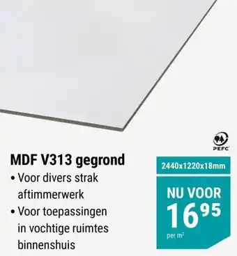 Pontmeyer MDF V313 gegrond aanbieding