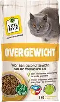 Welkoop VITALstyle Overgewicht - Kattenvoer - Gevogelte - Vis - 4 kg aanbieding