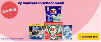 Bol.com op vaatwas en schoonmaak aanbieding