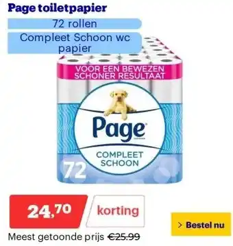 Bol.com Page toiletpapier aanbieding