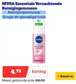 Bol.com NIVEA Essentials Verzachtende Reinigingsmousse aanbieding