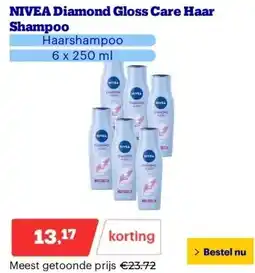 Bol.com NIVEA Diamond Gloss Care Haar Shampoo aanbieding