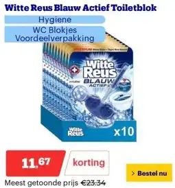 Bol.com Witte Reus Blauw Actief Toiletblok aanbieding