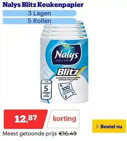 Bol.com Nalys Blitz Keukenpapier aanbieding