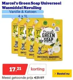 Bol.com Marcel's Green Soap Universeel Wasmiddel Navulling aanbieding