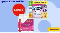 Bol.com op o.a. Artex en Edet aanbieding