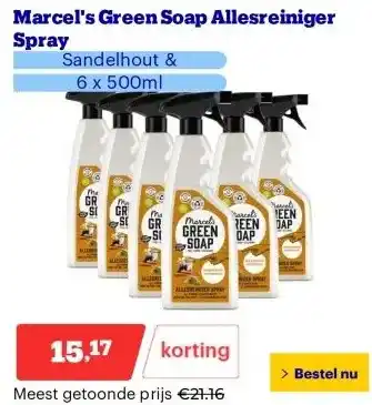 Bol.com Marcel's Green Soap Allesreiniger Spray aanbieding